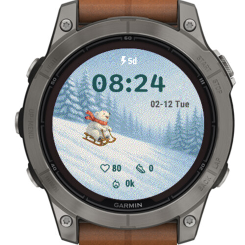 Winter Sledding Bear – Animated · Screenshot 1