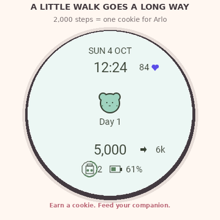 Arlo: Step Pet Companion Watch Face · Screenshot 3