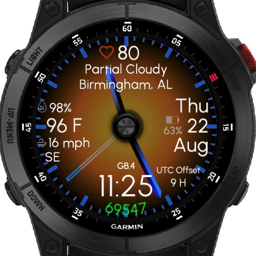 Gradient Blue (47mm) (Garmin Weather) TRIAL ONLY · Screenshot 1