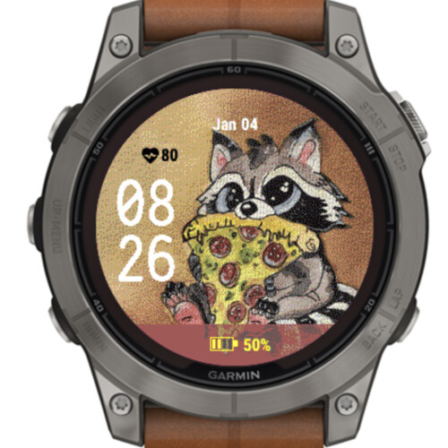Watercolor Pizza Raccoon – Hand-Painted · Screenshot 0