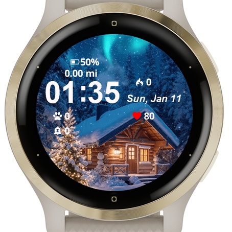 Cabin Snow Aurora · Screenshot 1