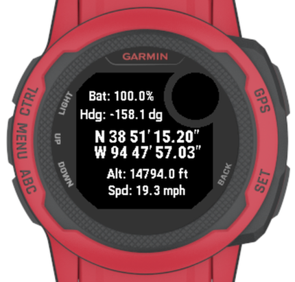 GPS Position (LLA, UTM, USNG, MGRS, QTH, & more) · Screenshot 4