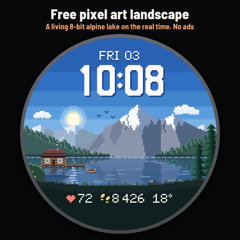 Astra Diorama Free – 像素画 复古风景 · Screenshot 0