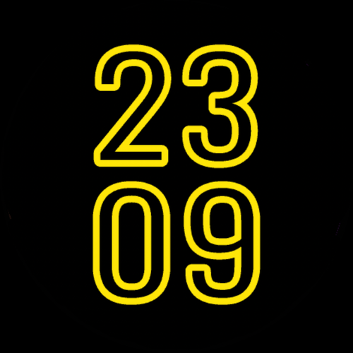 Outline Typography: Minimal Big Digits tungsten · Screenshot 0