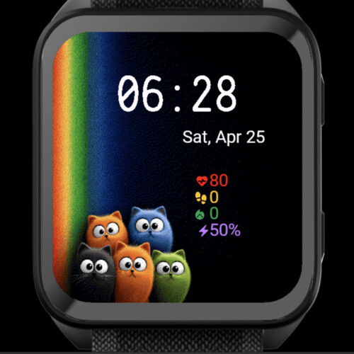 Rainbow Curious Cats 3
