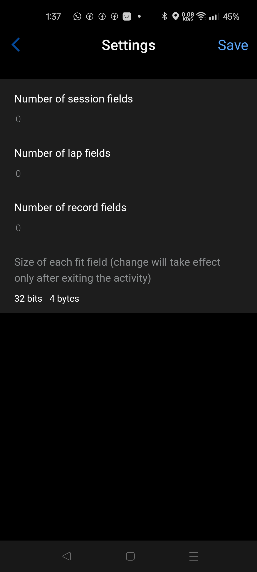Fit Field Waster DF · Screenshot 1