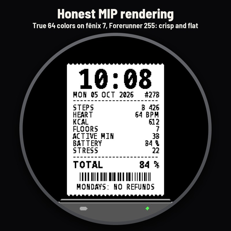 Astra Receipt Pro – 动态购物小票表盘 · Screenshot 4