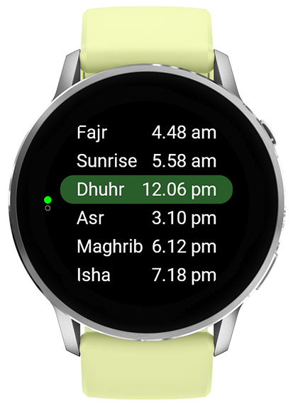 Adhan - Islamic Prayer Times for Garmin · Screenshot 0