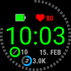 A simple watch face with customizable colors · Screenshot 0