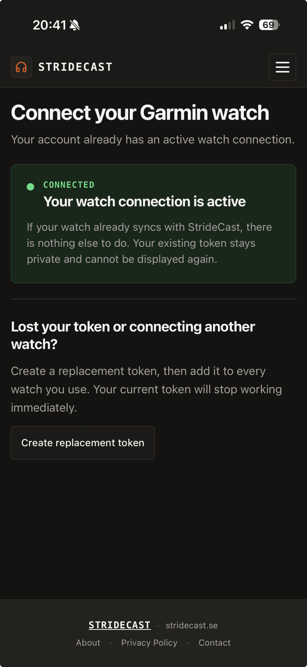 StrideCast (Podcast Player) · Screenshot 0