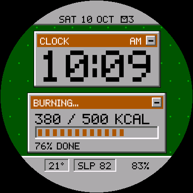Pixel Desktop Watch Face - Retro Computer · Screenshot 2