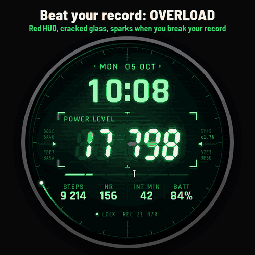 Astra Power Level Pro – 动漫扫描仪动态表盘 · Screenshot 1