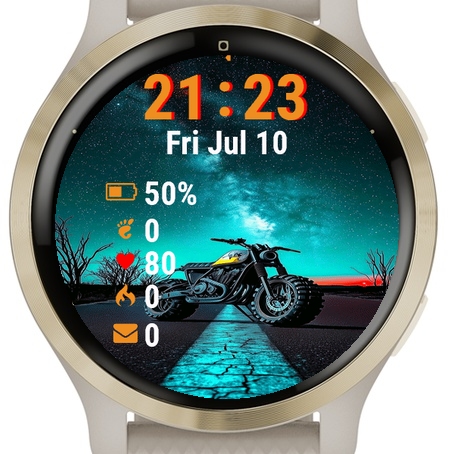 Motorcycle Parked Side Road · Screenshot 0