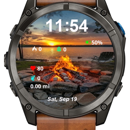 Flames Rocks Front Water · Screenshot 0