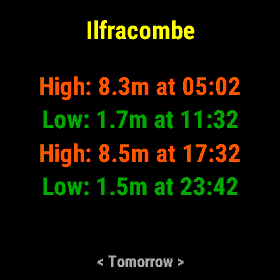 TideCast: global tide predictions on your wrist · Screenshot 3