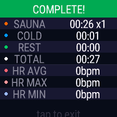 SAUNA TRACKER · Screenshot 4