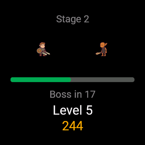Idle Hero - Fitness Idle RPG gameplay screenshot 1