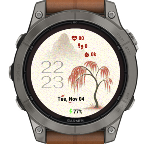 Crimson Willow – Japanese Minimal Zen · Screenshot 1