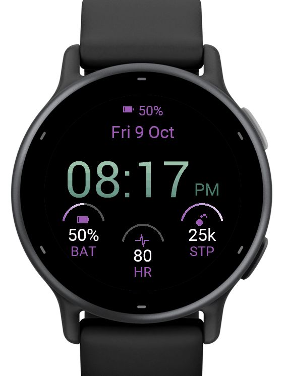 Data Face – Custom Stats Watch Face · Screenshot 2