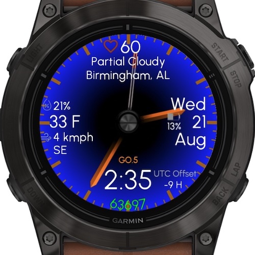 Gradient - Orange (TRIAL ONLY  Garmin Weather) · Screenshot 2