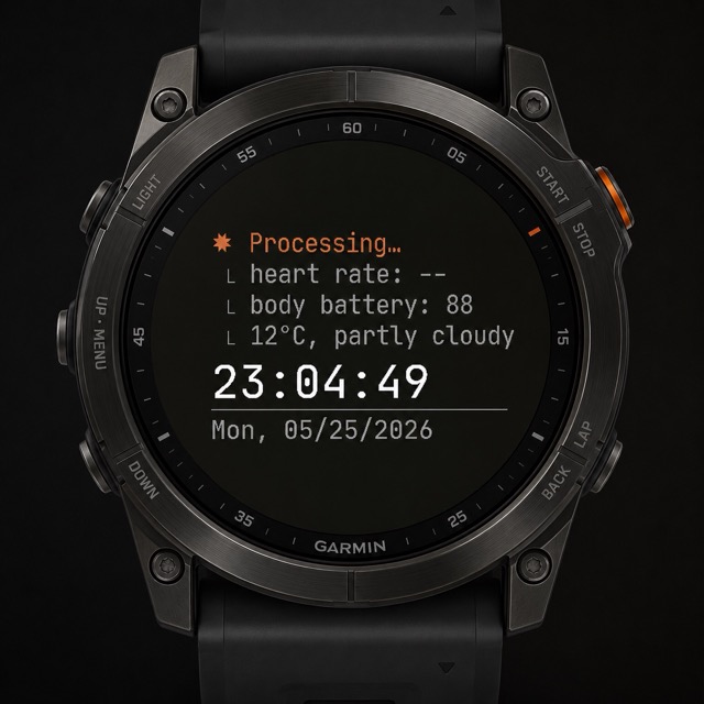 Agentic Pro – AI Coding Terminal Watch Face (CLI) · Screenshot 0