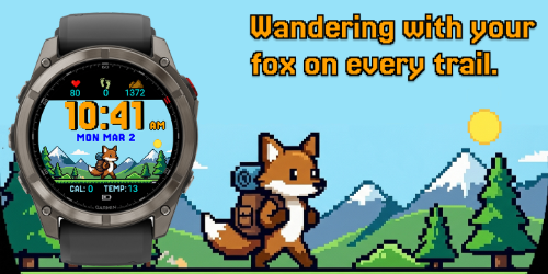 Wandering Fox (漫游狐狸) - 像素风徒步表盘 · Screenshot 3