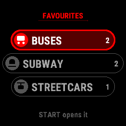 TTC Arrivals · Screenshot 1
