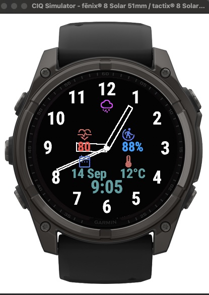 Chroma Weather Watch Face Free · Screenshot 1