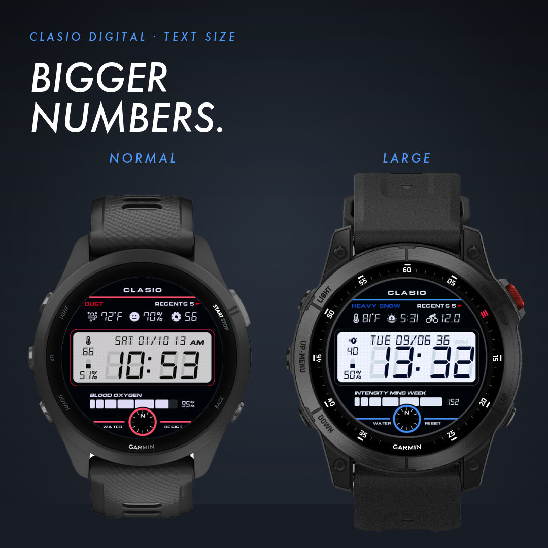 Clasio Digital - LCD Watch Face · Screenshot 1