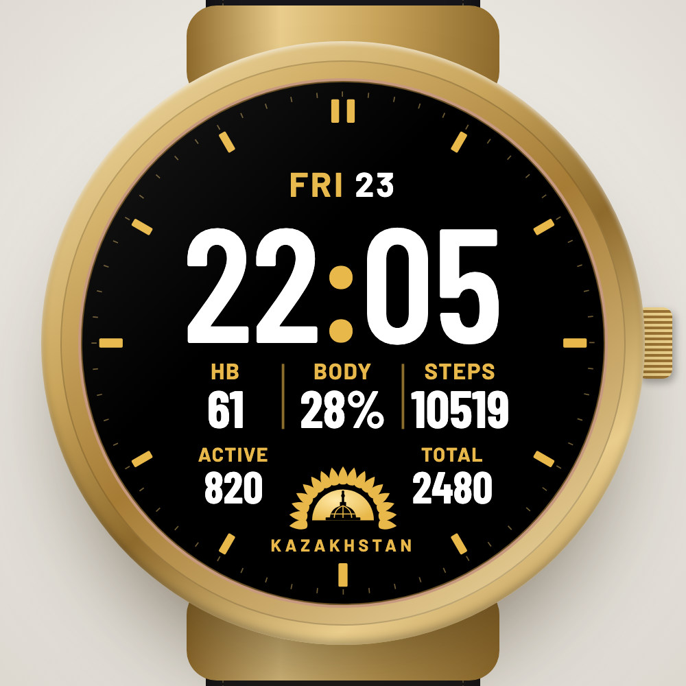 QAZAQ SUNRISE - Kazakh Watch Face · Screenshot 2