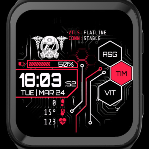 Ghost Frequency Watch Face · Screenshot 1