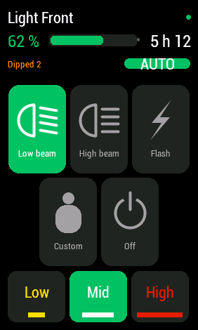 自行车灯控制 · Screenshot 1