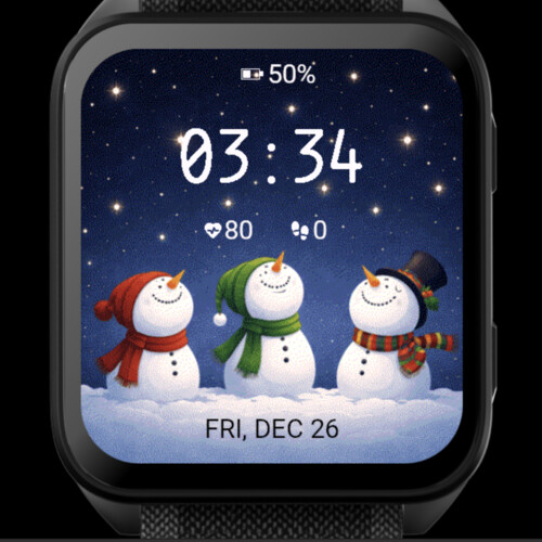 Snowman Friends Under the Stars · Screenshot 0