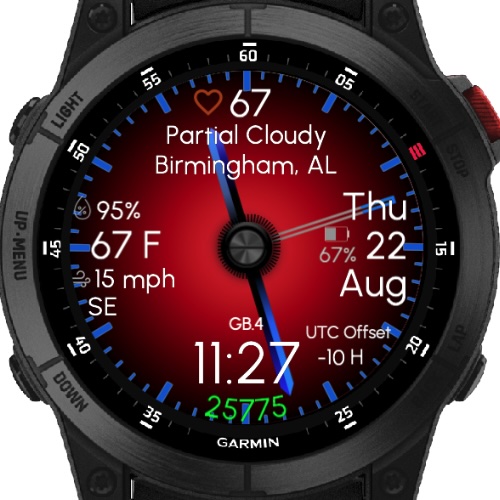 Gradient Blue (47mm) (Garmin Weather) TRIAL ONLY · Screenshot 2
