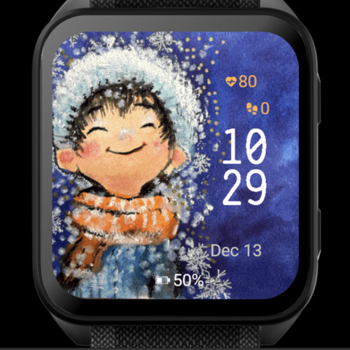 Winter child watercolor · Screenshot 0