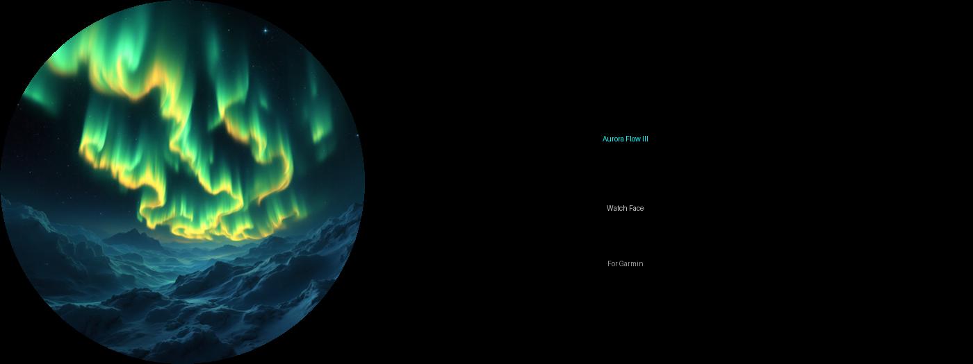 Aurora Flow III Watch Face · Screenshot 0