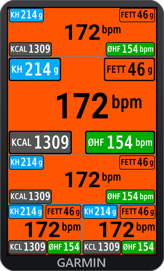 HeartrateFatCarbs Color Field · Screenshot 0