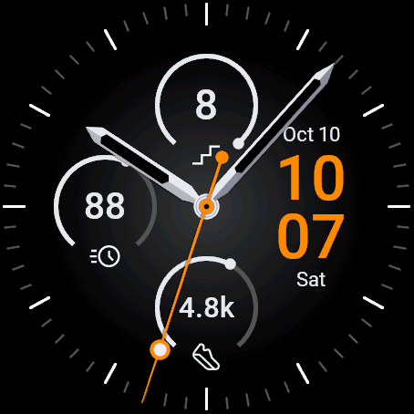UltraTap Modern - Clean, simple, analog watch face · Screenshot 1