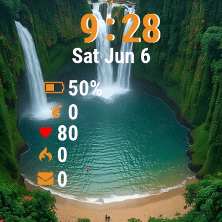Waterfall Middle Green · Screenshot 2