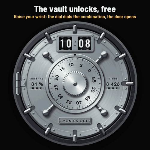 Astra Vault – 动态保险箱锁表盘 · Screenshot 0