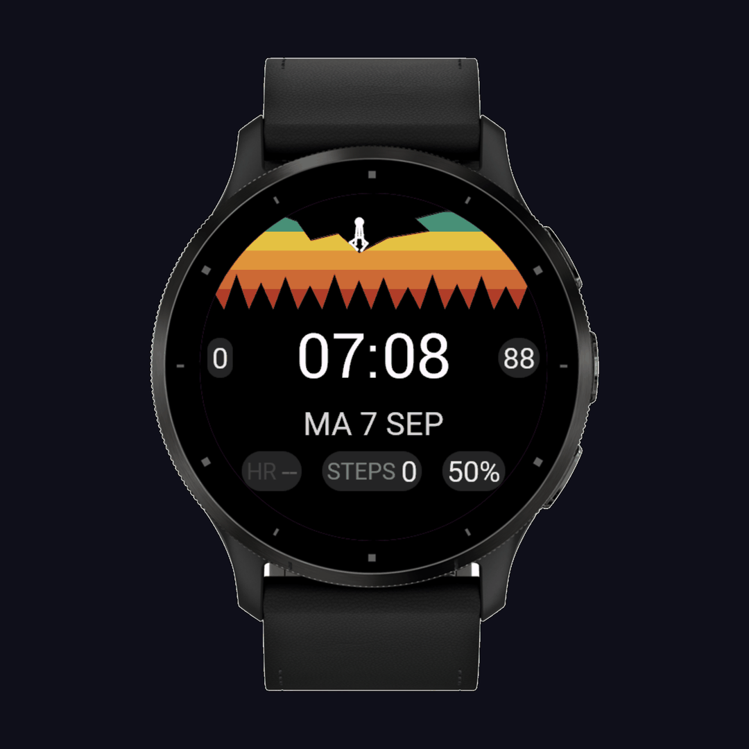 Boulder Top-Out - Animated Climbing Watch Face · Screenshot 1
