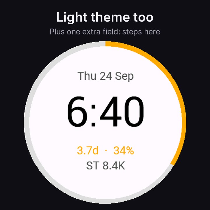 Days Left - Battery Watch Face · Screenshot 3
