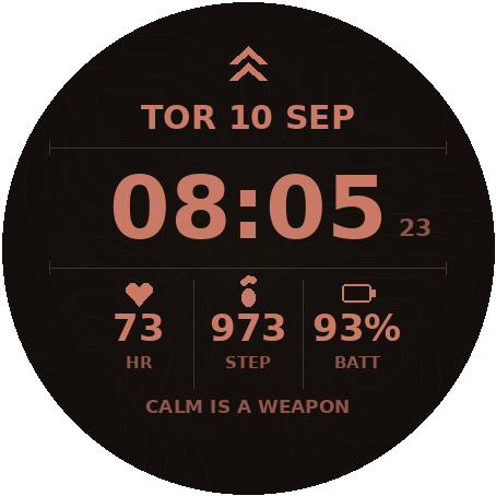 Tactical Field - Military Watch Face (Fenix 8/9) · Screenshot 4