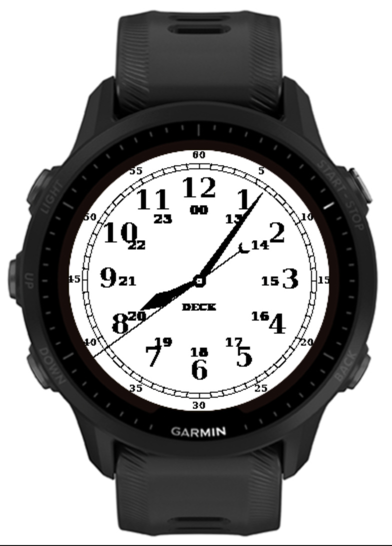 Navy Deck Clock · Screenshot 0