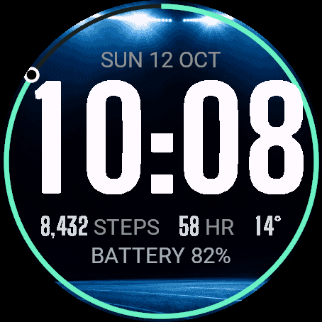 Run Face — the watch face for the Run data field · Screenshot 1