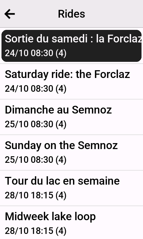 Pédalons · Screenshot 2