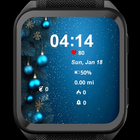 Blue Balls Snowflake 3