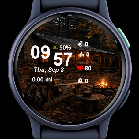 Wooden Cabin Fire Pit Front · Screenshot 2