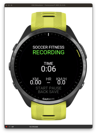 Soccer Fitness Tracker · Screenshot 0