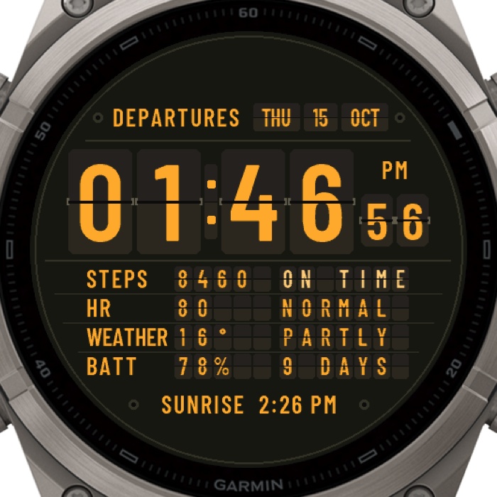 DEPARTURE – Split-Flap Flip Clock · Screenshot 1